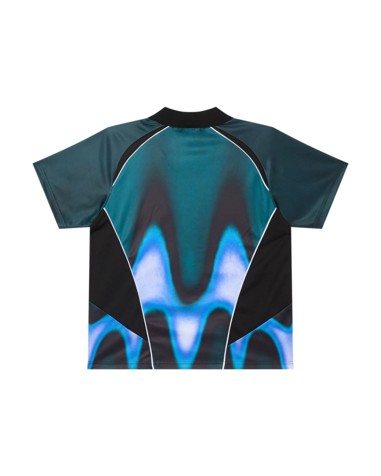 Obey Obey Blurred Soccer Jersey Ss (Mens) | Dark Teal Multi