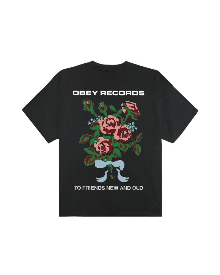 Obey Obey To New Friends And Old Hw Box Tee (Mens) | Vintage Black