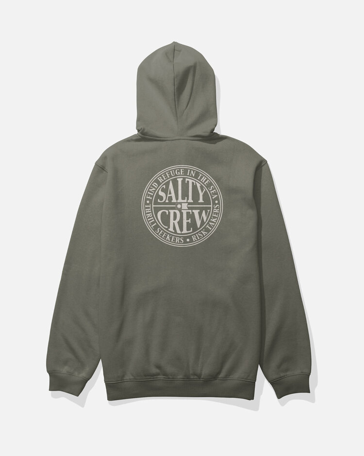 Salty Crew Salty Crew Global Zip Fleece (Mens) | Dusty Olive