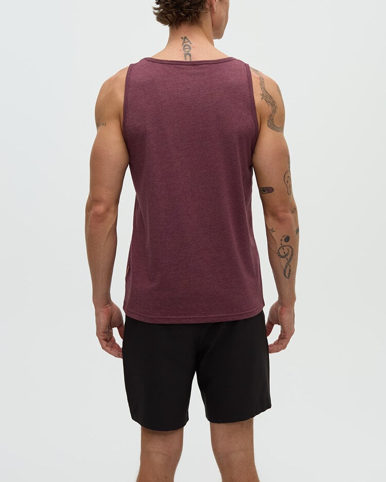 Tentree Tentree Pender Tank (Mens) | Rosewood Fleck