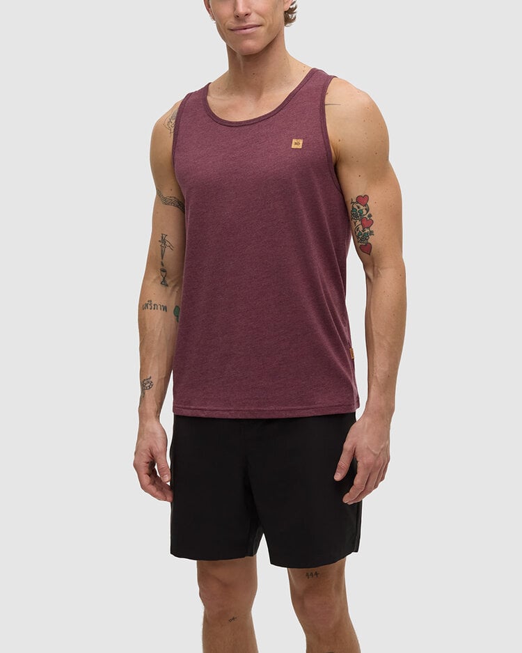 Tentree Tentree Pender Tank (Mens) | Rosewood Fleck