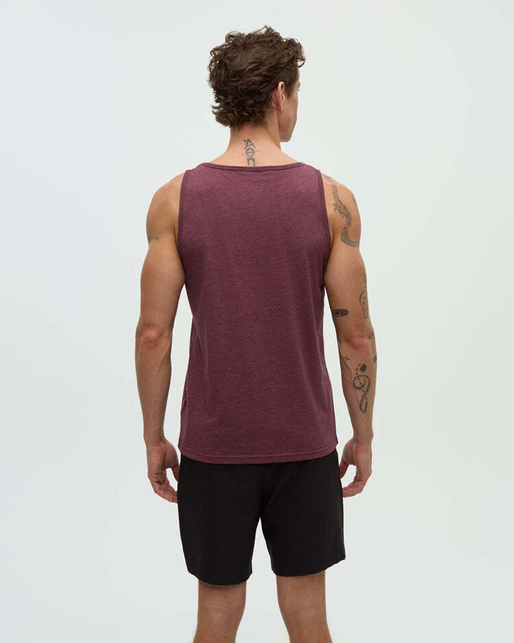 Tentree Tentree Pender Tank (Mens) | Rosewood Fleck
