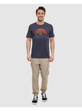 Tentree Tentree Vintage Sunset Tee (Mens) | Midnight Blue Htr/Arbutus