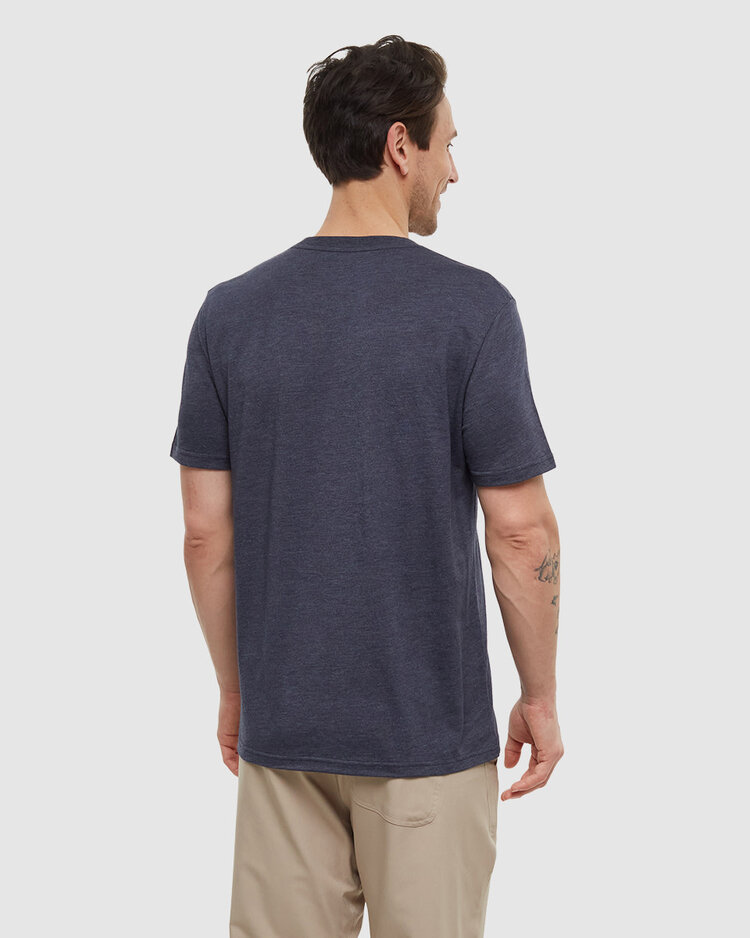 Tentree Tentree Vintage Sunset Tee (Mens) | Midnight Blue Htr/Arbutus