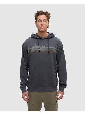 Tentree Tentree Retro Treeline Relaxed Hoodie (Mens) | Graphite/Light Moss