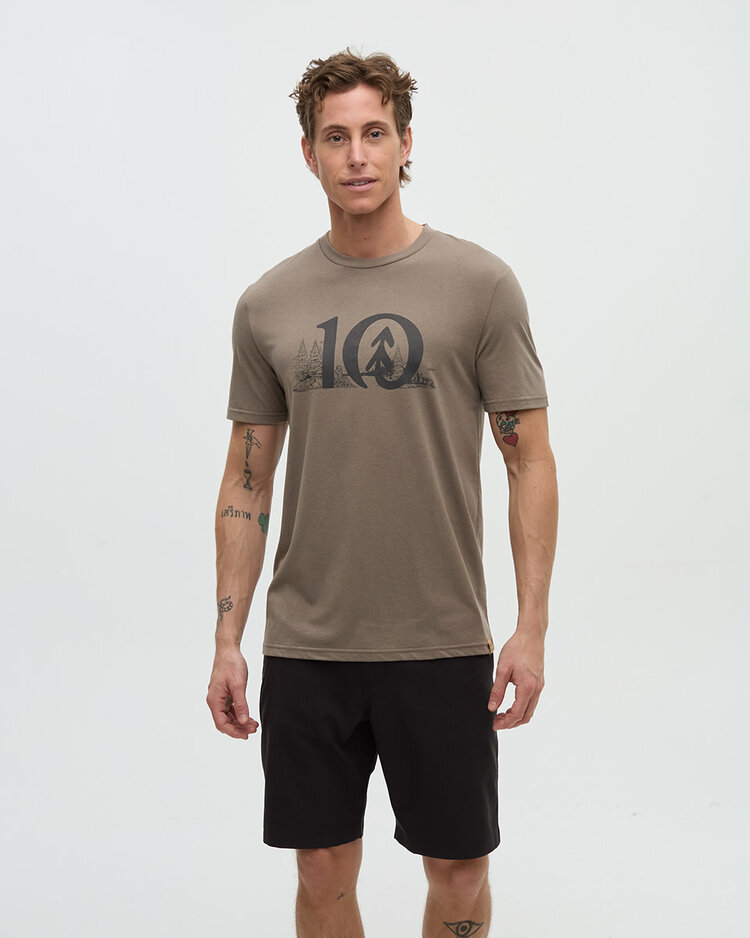 Tentree Tentree Lake Life Logo Tee (Mens) | Clay/Graphite