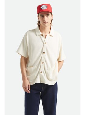 Brixton Brixton Poolside S/S Knit (Mens) | Off White