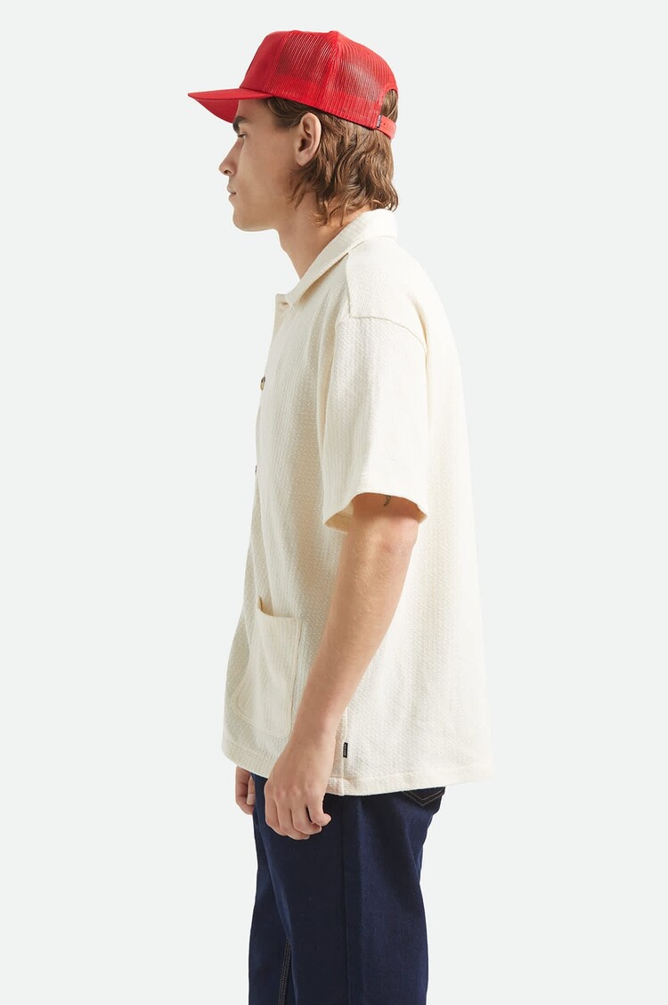 Brixton Brixton Poolside S/S Knit (Mens) | Off White