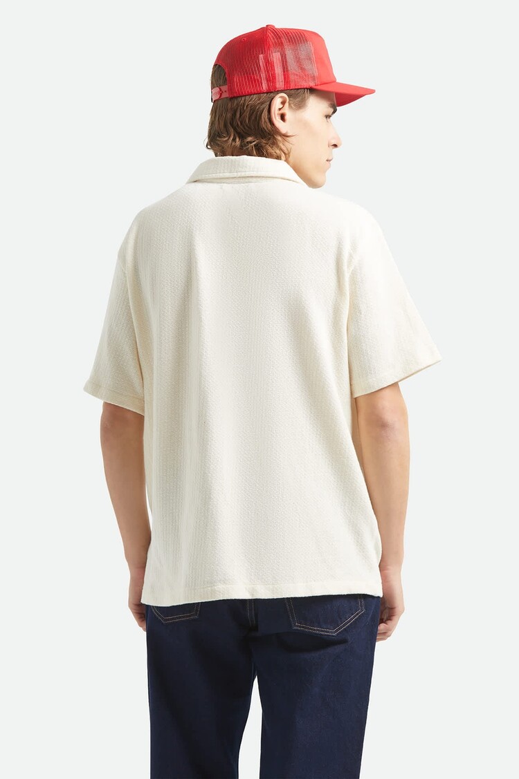 Brixton Brixton Poolside S/S Knit (Mens) | Off White