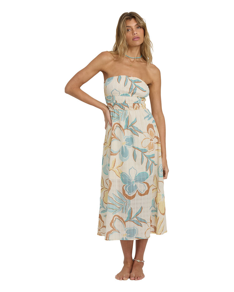 Billabong Billabong In The Sky Midi Dress (Womens) | White Cap