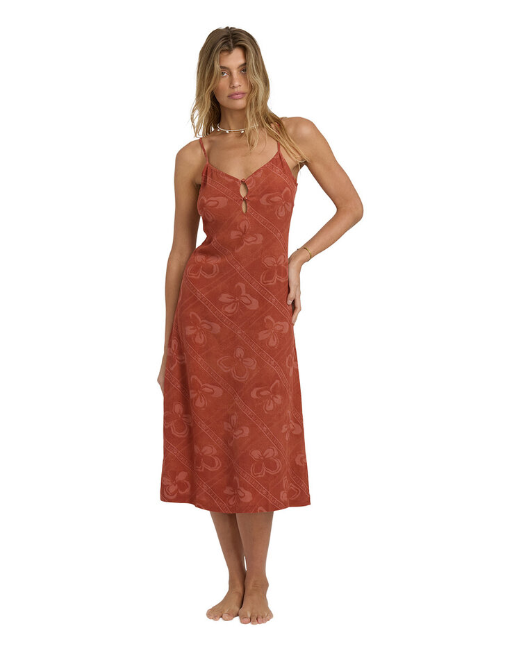 Billabong Billabong Fresh Daze Midi Dress (Womens) | Dark Chino