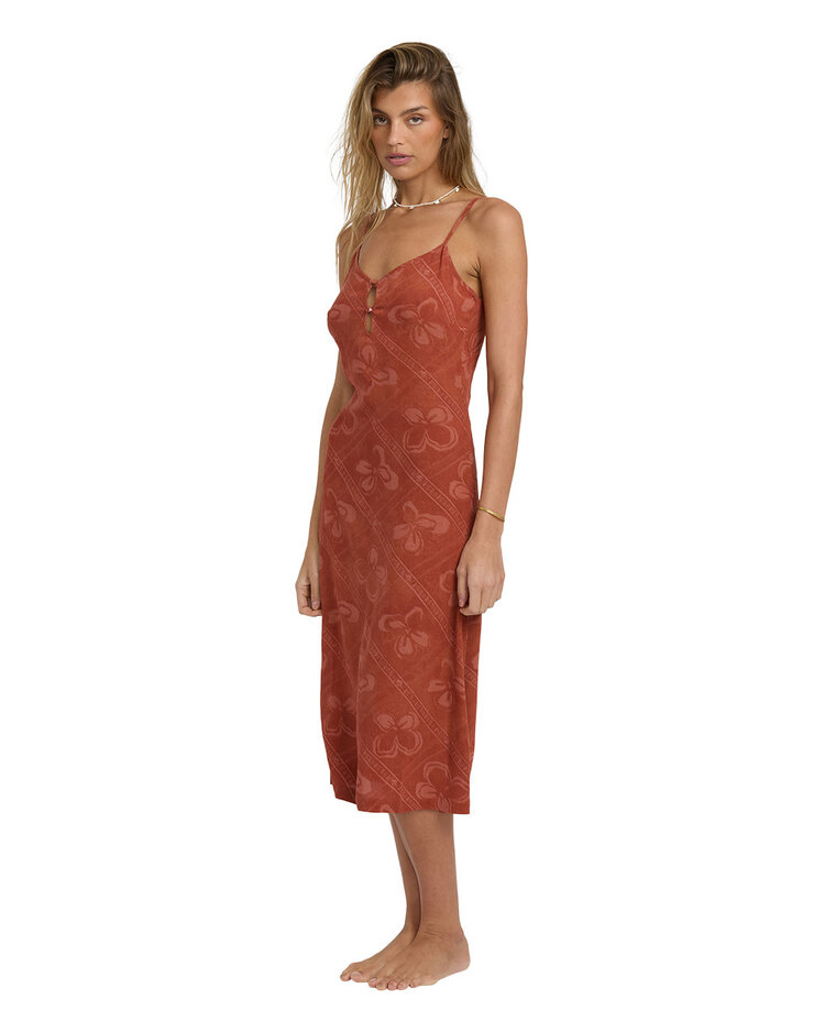 Billabong Billabong Fresh Daze Midi Dress (Womens) | Dark Chino