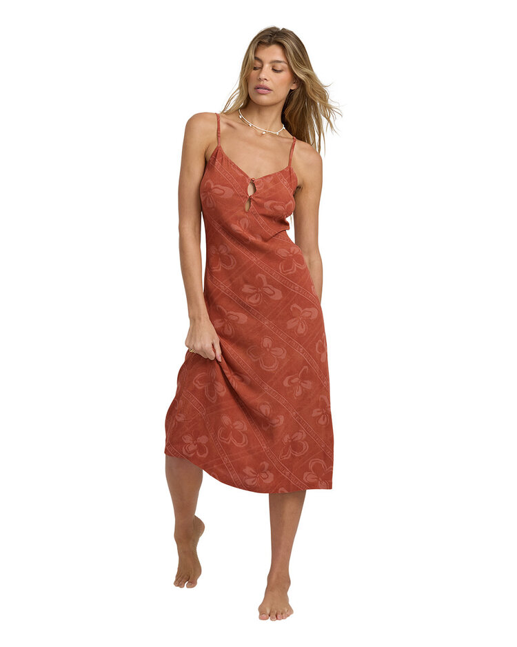 Billabong Billabong Fresh Daze Midi Dress (Womens) | Dark Chino