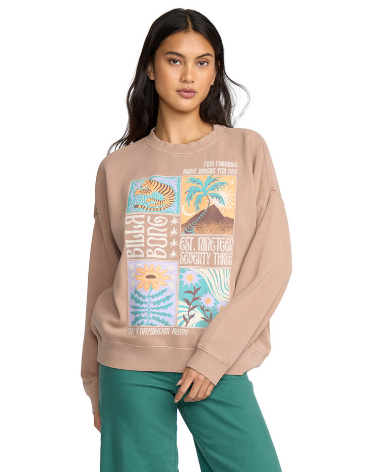 Billabong Billabong Echo Crew Fleece (Womens) | Dusty Trails