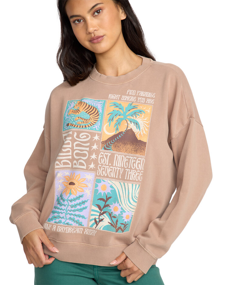 Billabong Billabong Echo Crew Fleece (Womens) | Dusty Trails