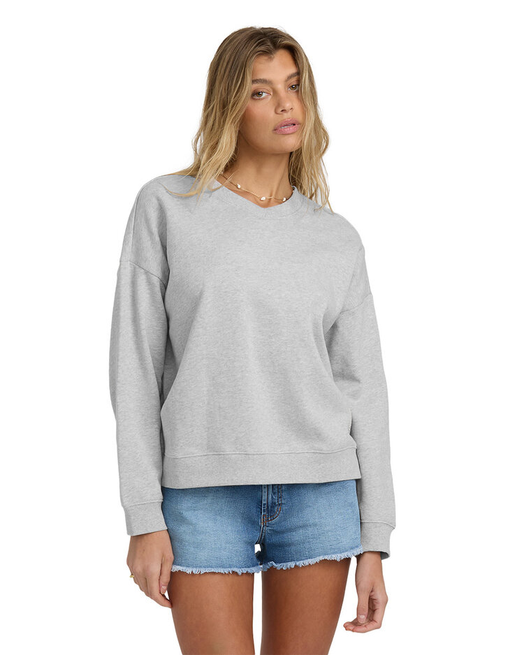 Billabong Billabong Cambridge V-Neck Fleece (Womens) | Hth Grass