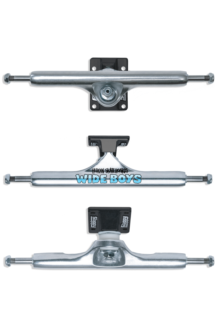 Slappy Slappy St1 Hollow Wide Boy Trucks | Polished Black