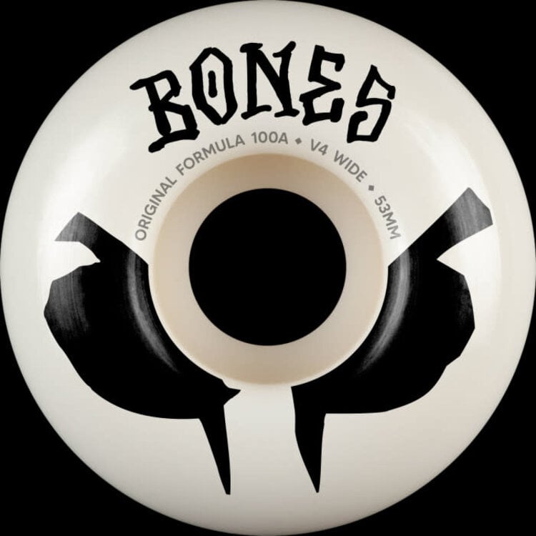 Bones Bones Og V4 Wides 100A Wheels | White