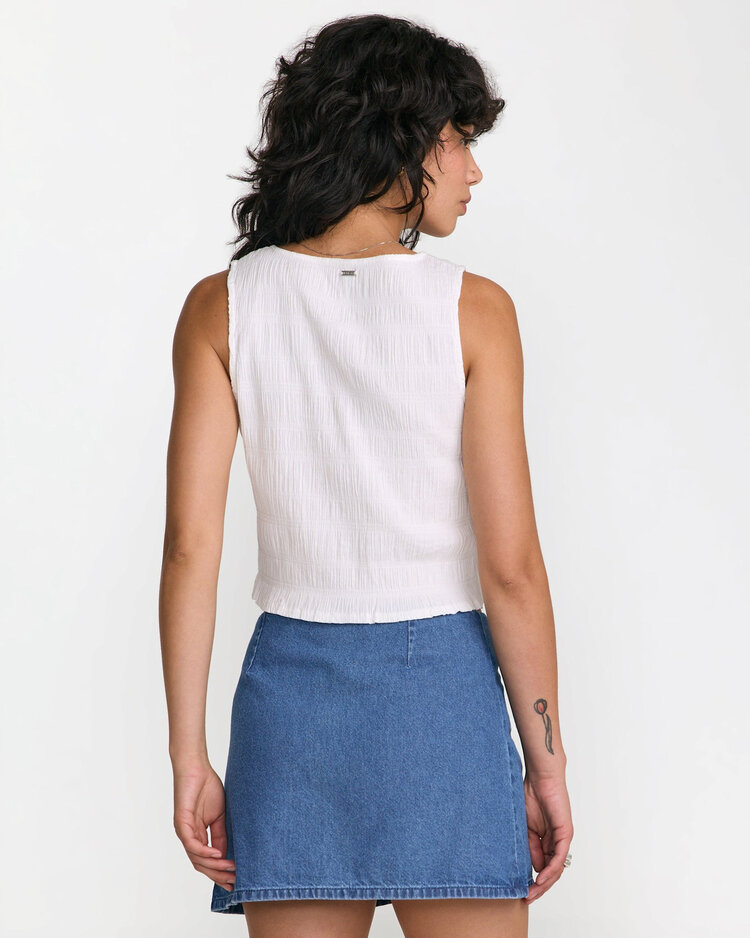 RVCA Rvca Scrunch Top (Womens) | Cloud