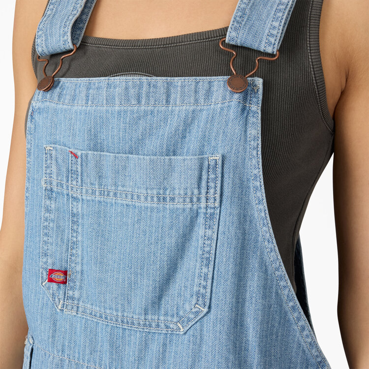 Dickies Dickies 7" Bib Shortall (Womens) | Fisher Stripe