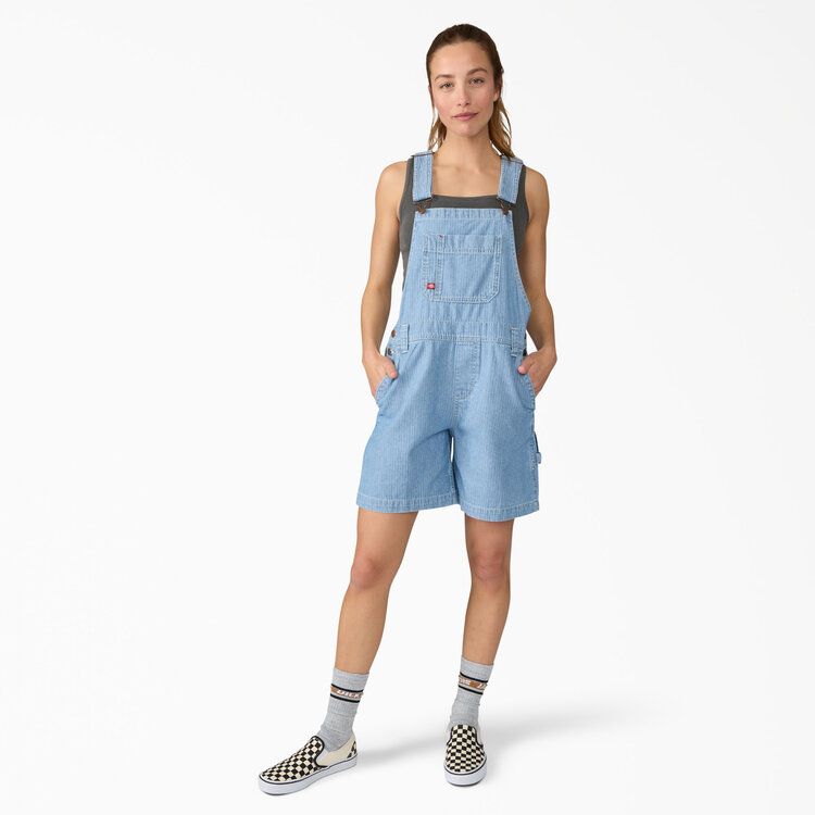 Dickies Dickies 7" Bib Shortall (Womens) | Fisher Stripe