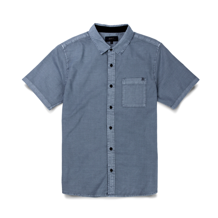 Roark Roark Made To Fade Ss Woven (Mens) | Washed Slate