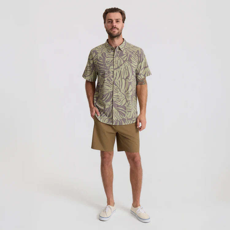 Roark Roark Bless Up Ss Woven (Mens) | Shark