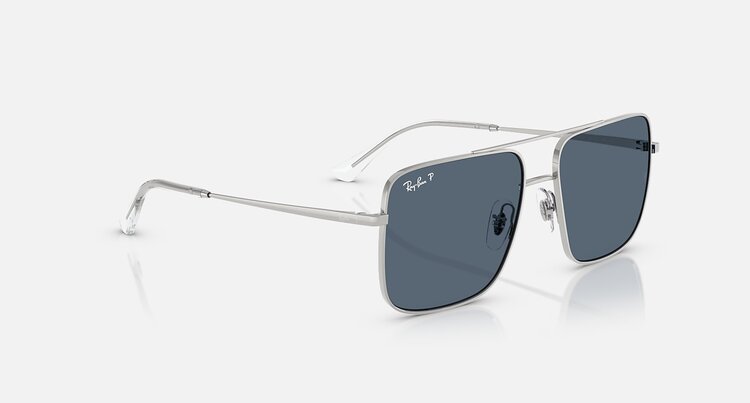 Ray Ban Ray Ban Ari Silver | Blue Polarized