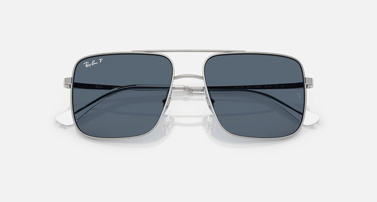 Ray Ban Ray Ban Ari Silver | Blue Polarized