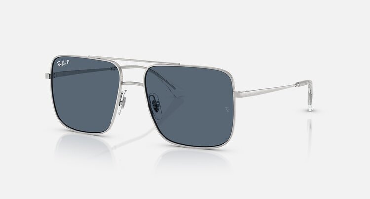 Ray Ban Ray Ban Ari Silver | Blue Polarized