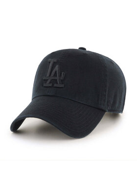 47 47 Mlb Clean Up Cap Black On Black | Los Angeles Dodgers