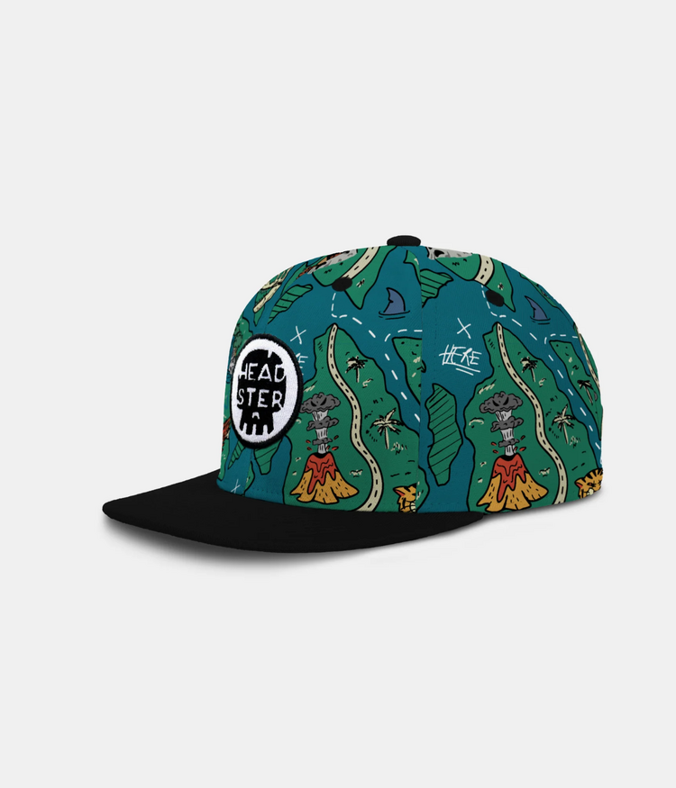 Headster Kids Headster Treasure Map Snapback | Teal Steal