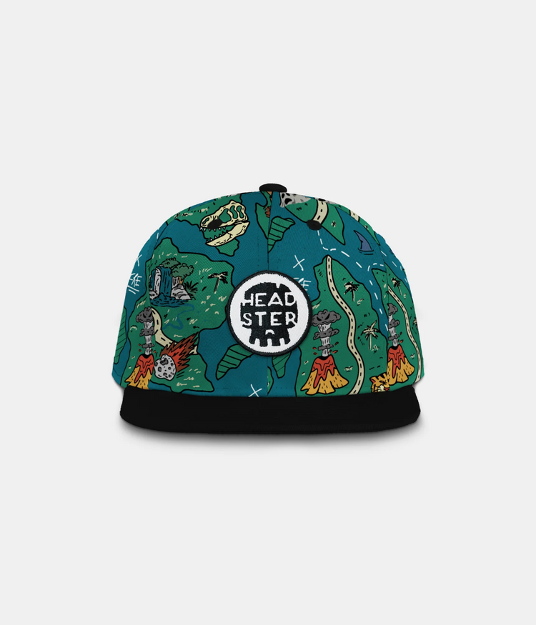 Headster Kids Headster Treasure Map Snapback | Teal Steal