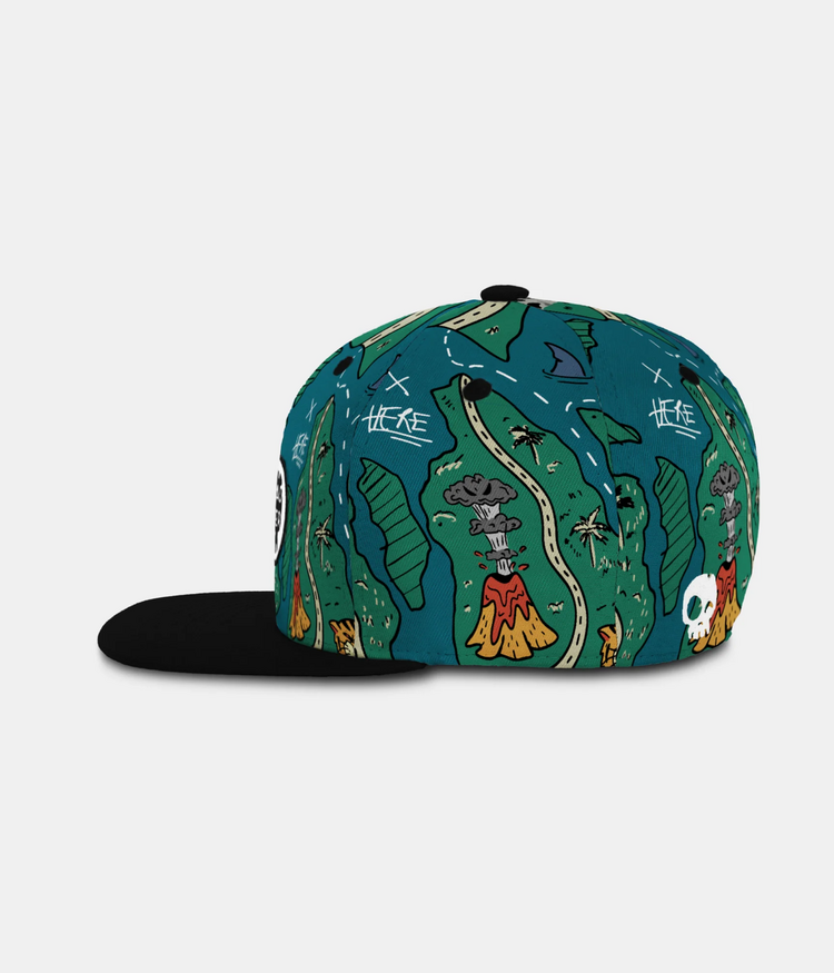 Headster Kids Headster Treasure Map Snapback | Teal Steal