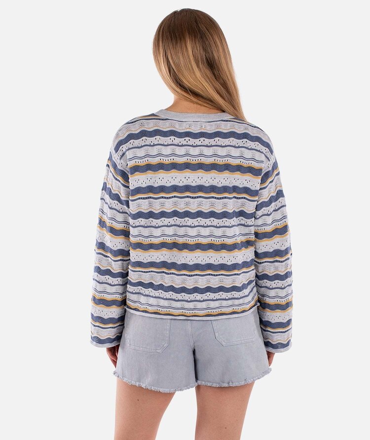 Jetty Jetty Lockwood Pointelle Sweater (Womens) | Blue