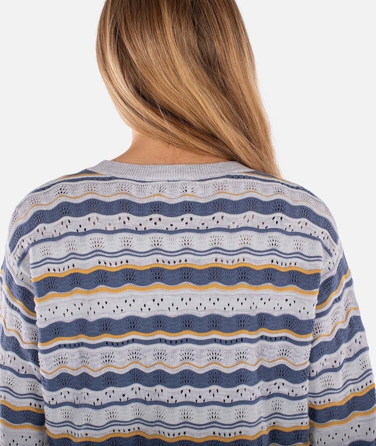 Jetty Jetty Lockwood Pointelle Sweater (Womens) | Blue