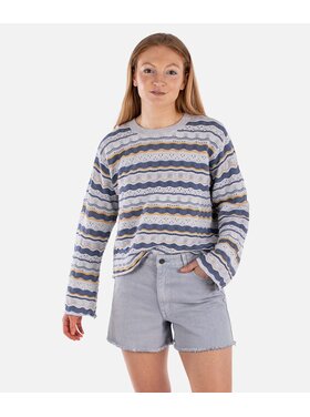Jetty Jetty Lockwood Pointelle Sweater (Womens) | Blue