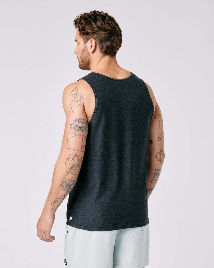 Vuori Vuori Strato Tech Tank (Mens) | Charcoal Heather