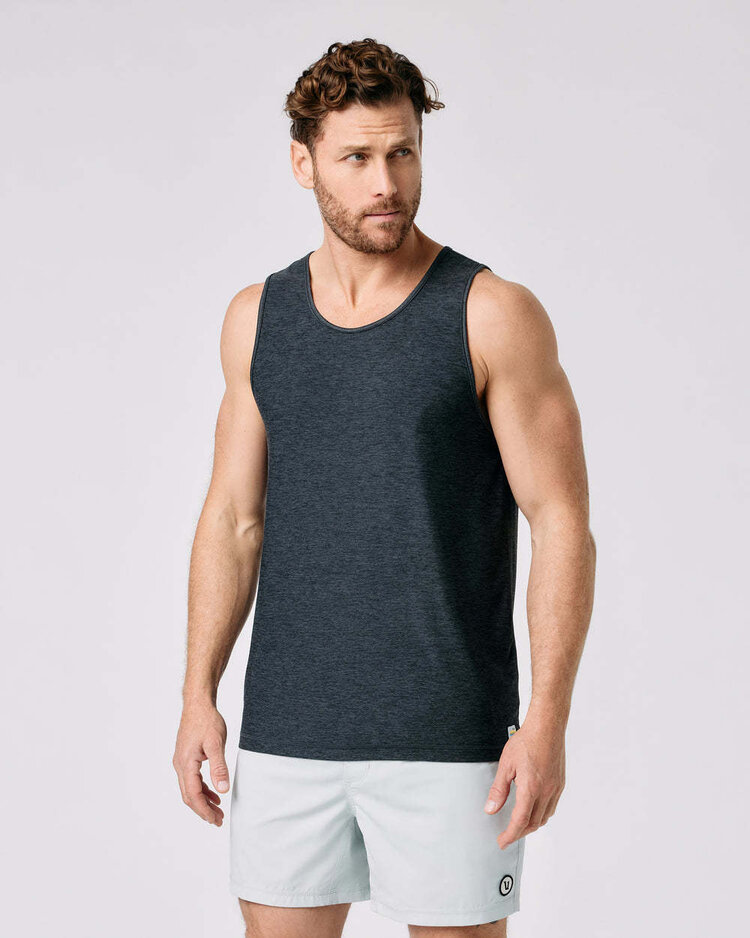 Vuori Vuori Strato Tech Tank (Mens) | Charcoal Heather