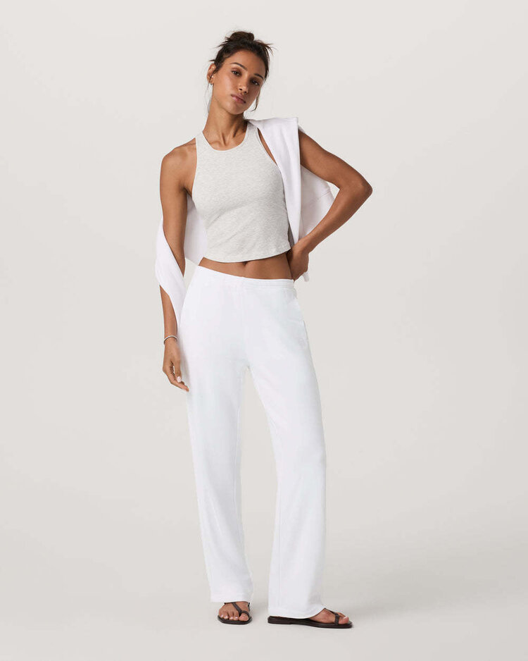 Vuori Vuori Pose Plyo Tank (Womens) | White Heather Grey