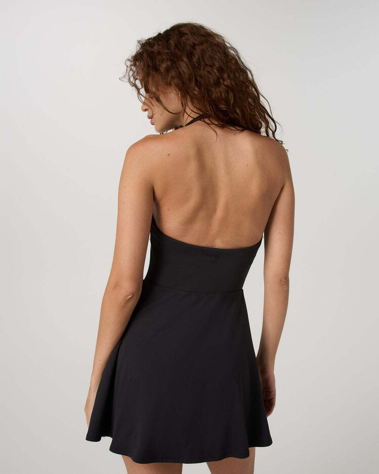 Vuori Vuori Tiebreak Halter Dress (Womens) | Black