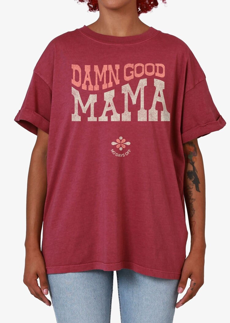 Girl Dangerous Girl Dangerous Damn Good Mama Bf Tee | Dusty Rose