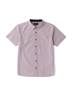 Roark Roark Made To Fade Ss Woven (Mens) | Washed Dusty Lilac