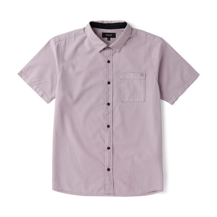 Roark Roark Made To Fade Ss Woven (Mens) | Washed Dusty Lilac