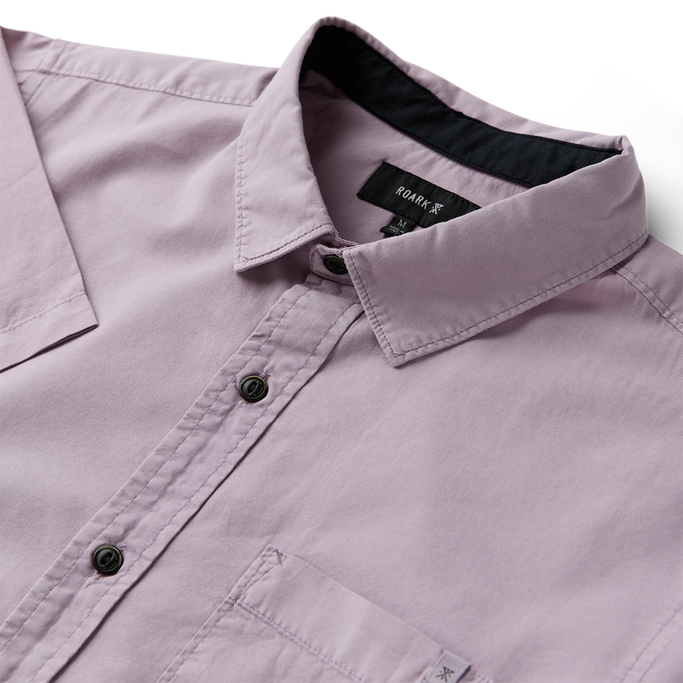 Roark Roark Made To Fade Ss Woven (Mens) | Washed Dusty Lilac