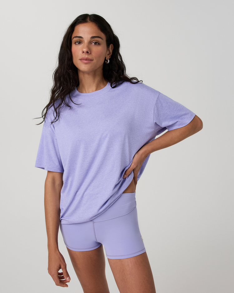 Vuori Vuori Energy Tee Long (Womens) | Hyacinth Htr