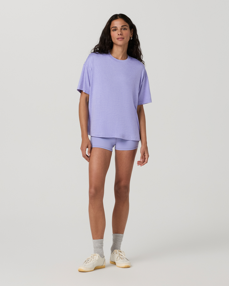 Vuori Vuori Energy Tee Long (Womens) | Hyacinth Htr