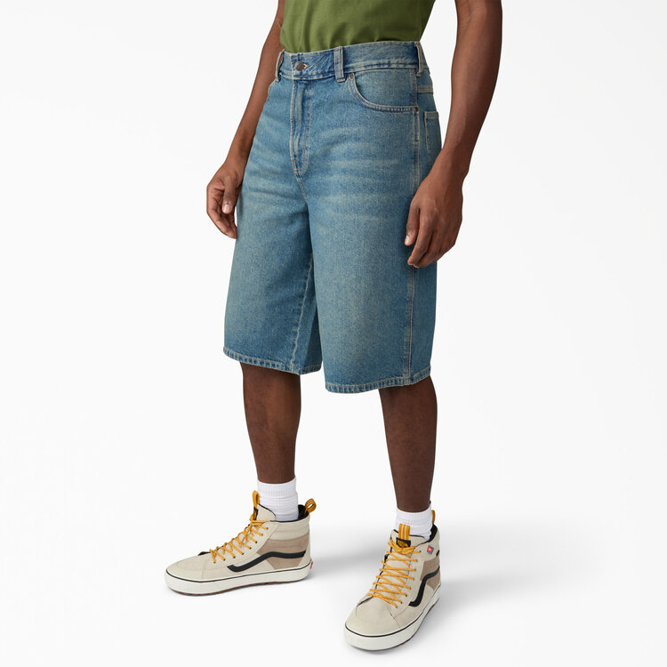 Dickies Dickies 958 13" Loose Short Jeans (Mens) | Khaki Tinted Blue
