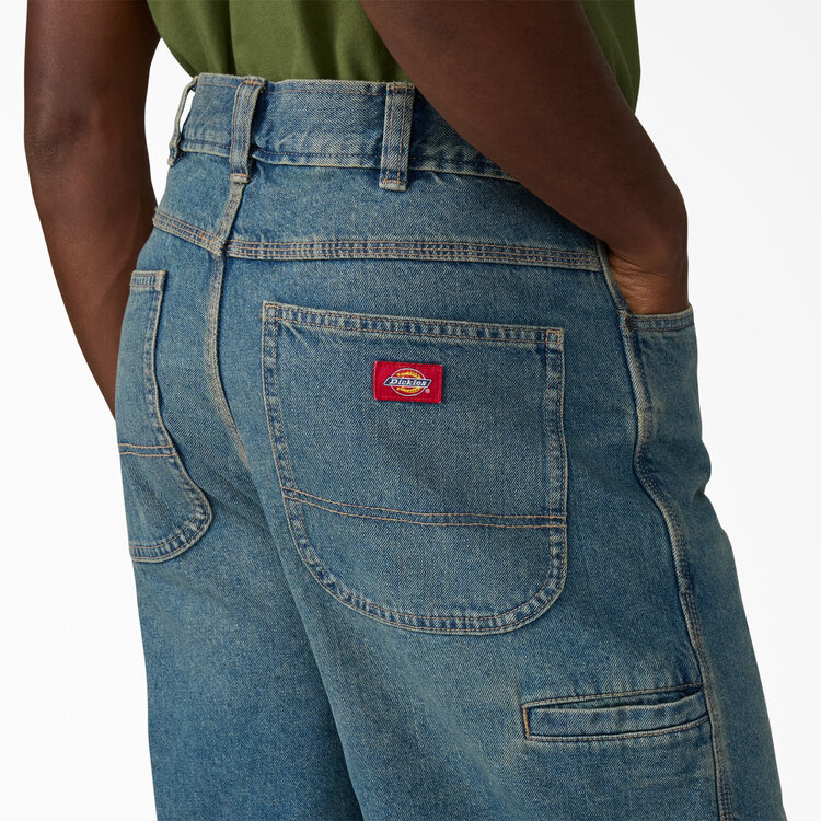 Dickies Dickies 958 13" Loose Short Jeans (Mens) | Khaki Tinted Blue