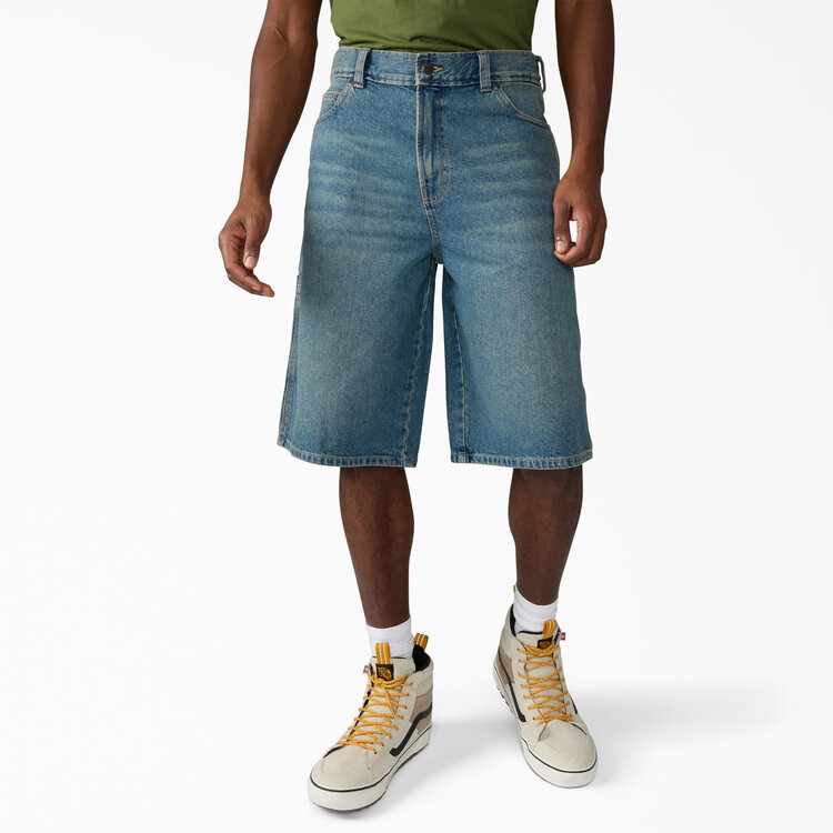 Dickies Dickies 958 13" Loose Short Jeans (Mens) | Khaki Tinted Blue